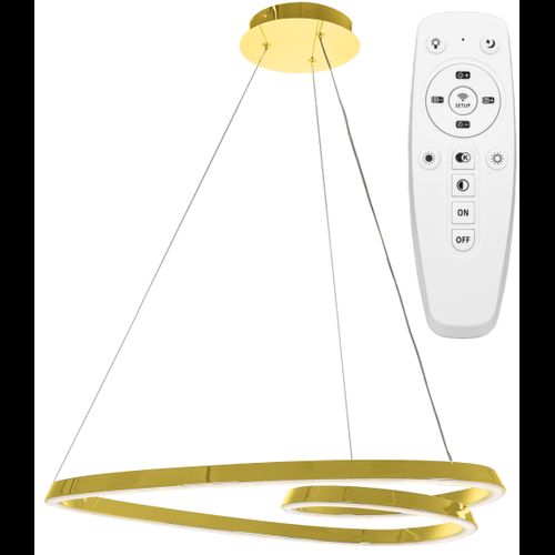 Lampa LED APP7797-cp Gold + Remote Control