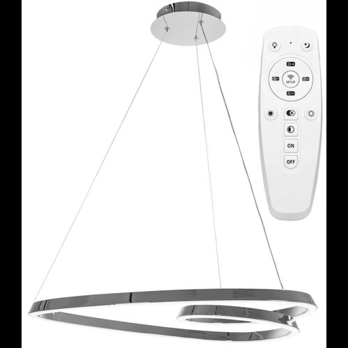 Lampă suspendată de tavan LED modern + telecomandă APP7798-cp Chrome